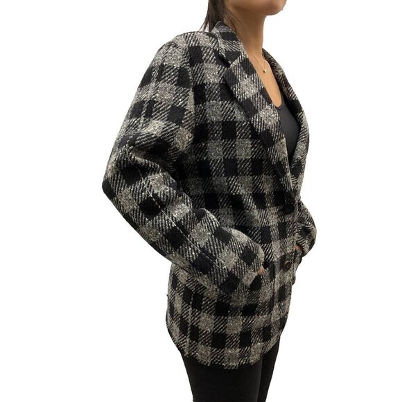 Paul Costelloe Vintage Plaid Donegal Tweed Wool Blazer Suit Jacket Size … - Picture 4 of 12